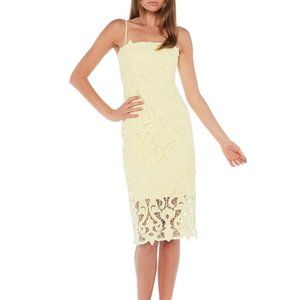 Bardot Lina Lace Dress - Yellow (Sunshine)